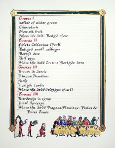 Yule menu 2009